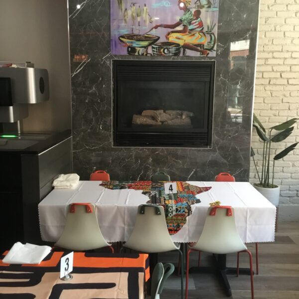 Comfort African Cuisine Lounge - table of 6 by the bar