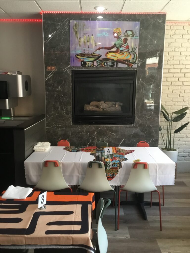 Comfort African Cuisine Lounge - table of 6 by the bar